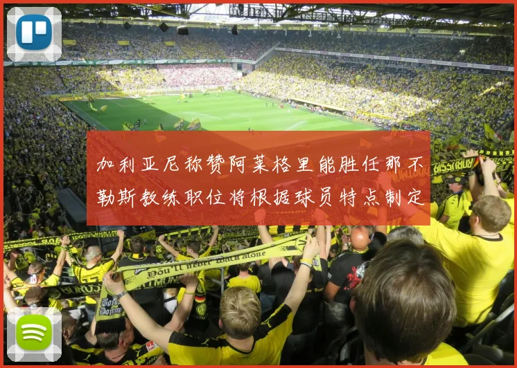 加利亚尼称赞阿莱格里能胜任那不勒斯教练职位将根据球员特点制定战术